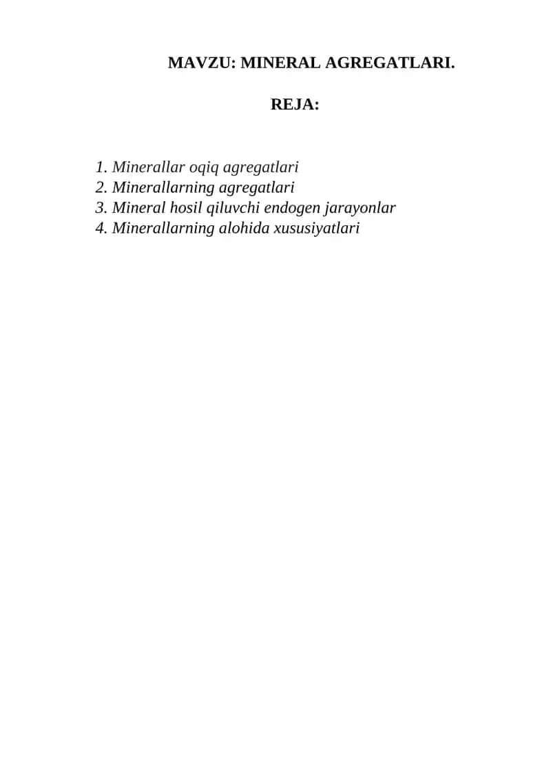 Mineral Agregatlari 1