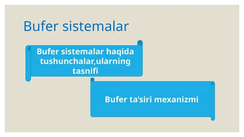 Bufer sistemalar 1
