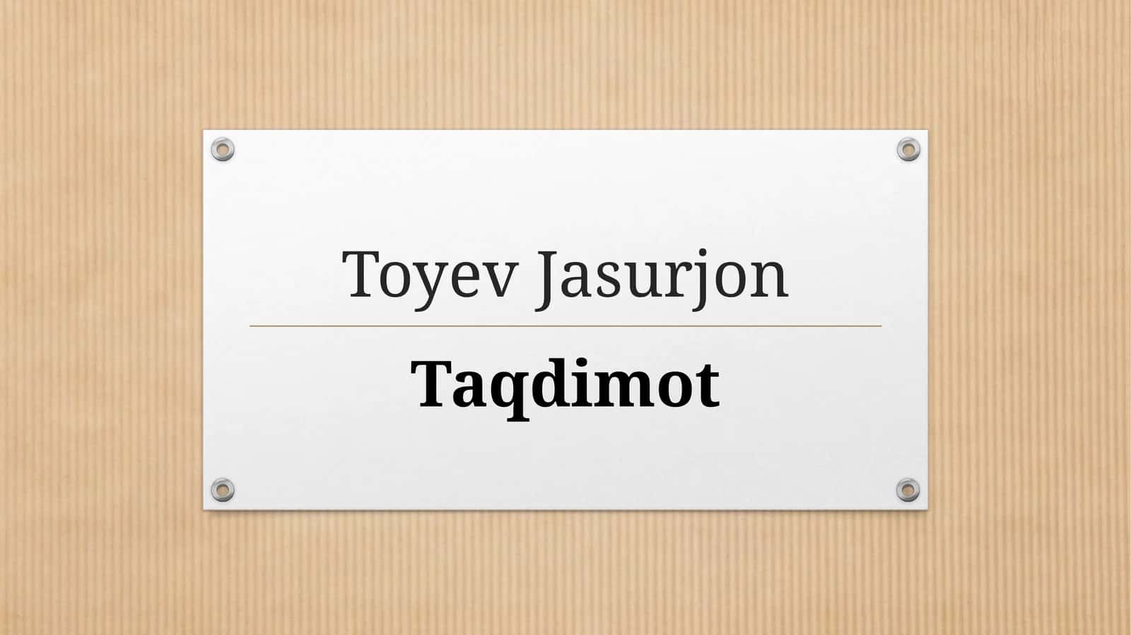 Davlat Byudjeti va Uning Iqtisodiy Mazi 1