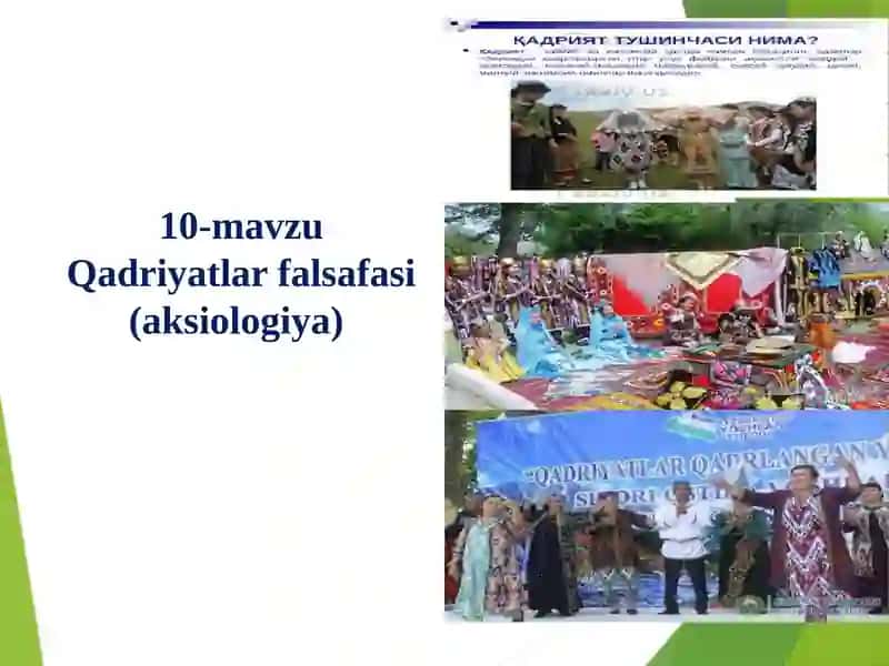 Qadriyatlar falsafasi (aksiologiya)