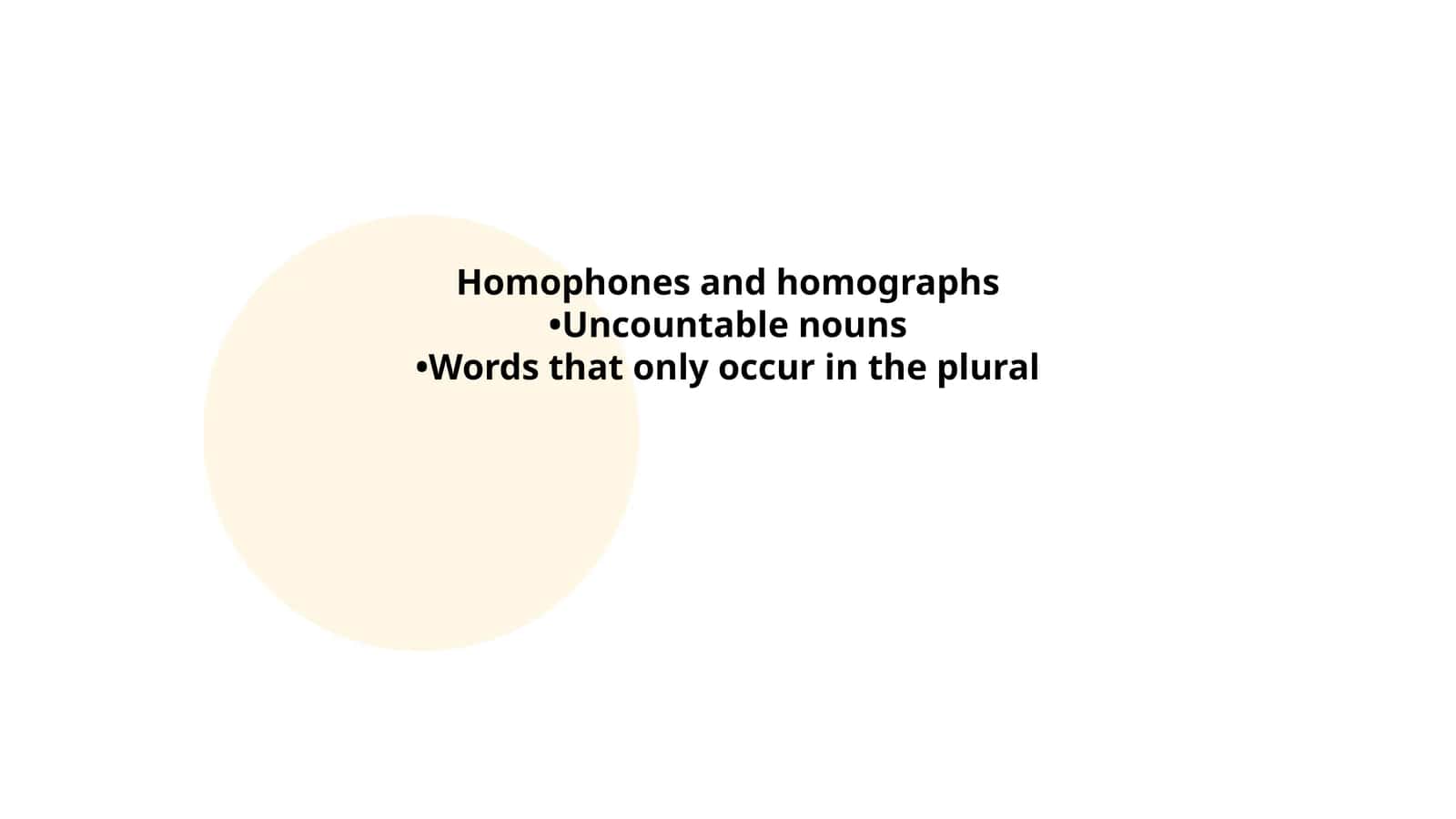 Homophones and homographs 1