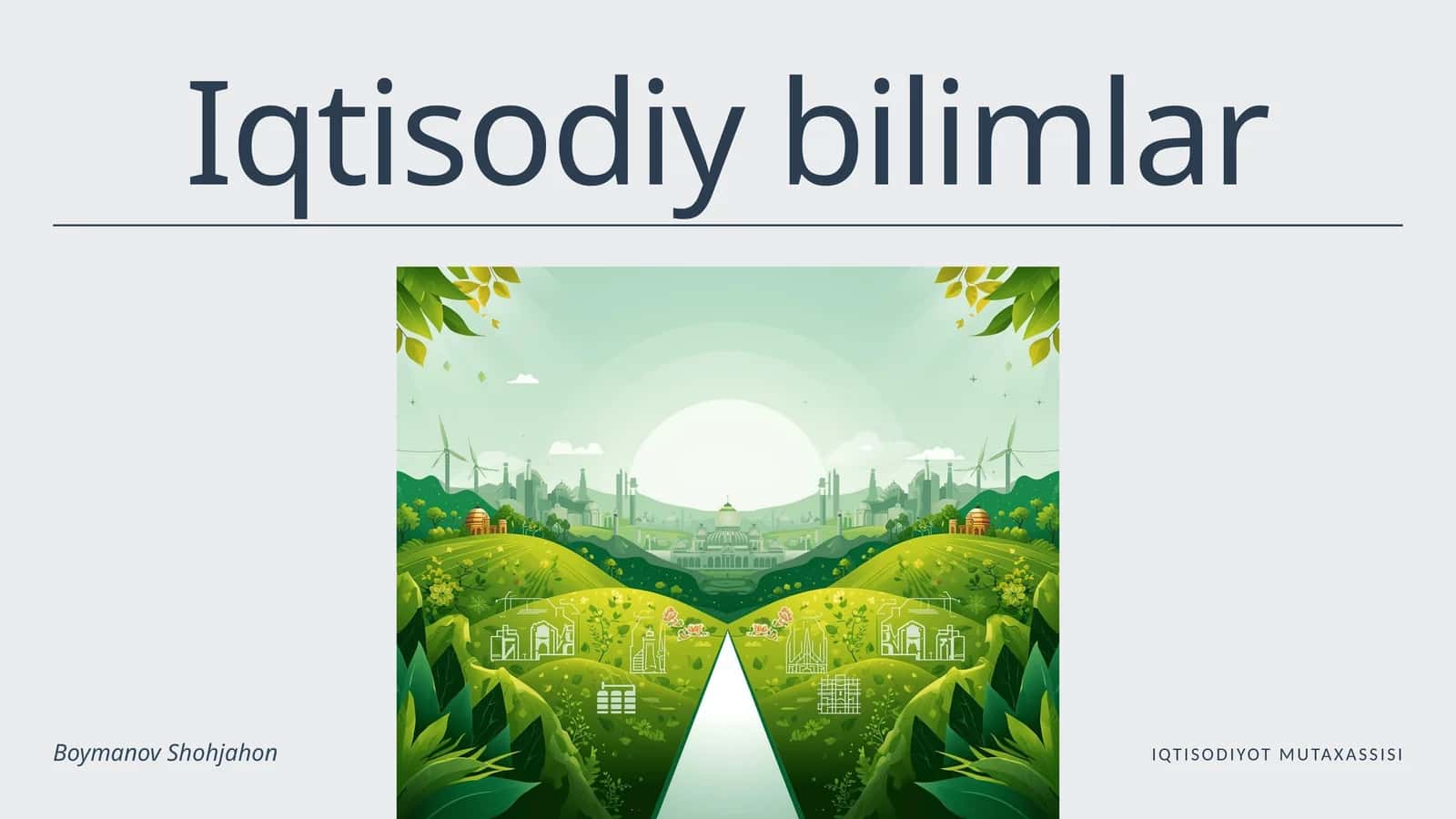 Iqtisodiy bilimlar 1