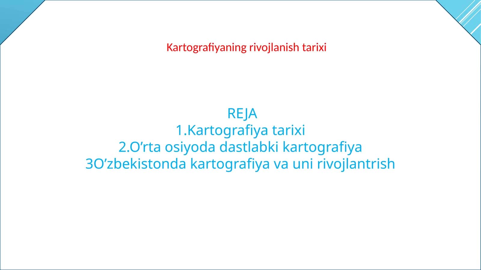 Kartografiya tuzilmasi 1