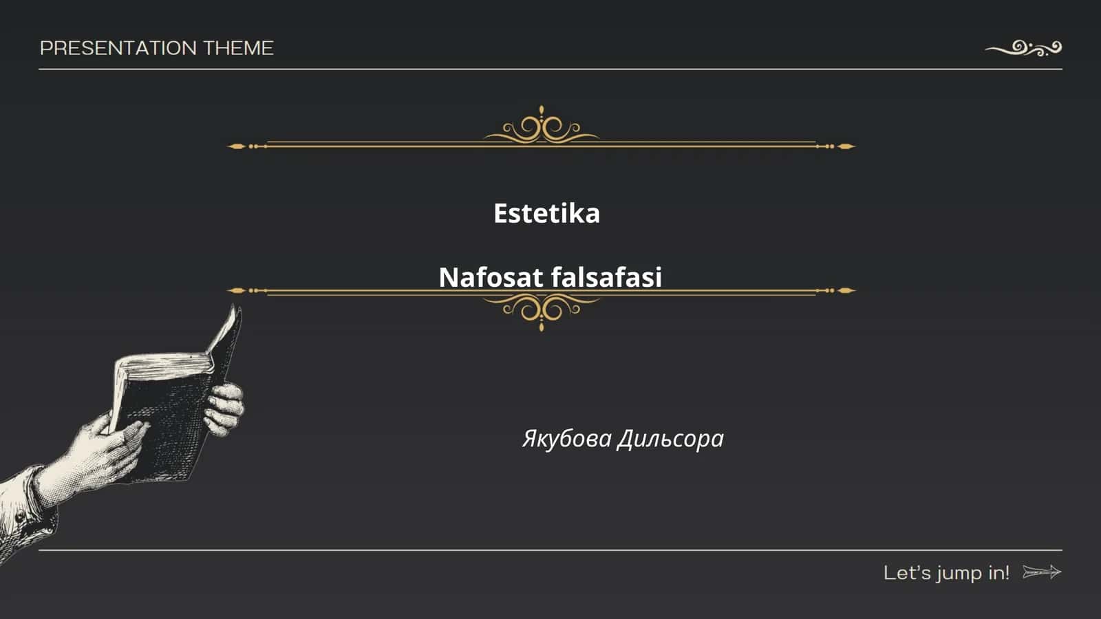 Estetika Nafosat falsafasi 1
