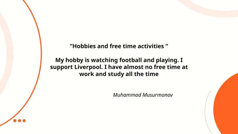 Hobbies and Free Time Activities 1