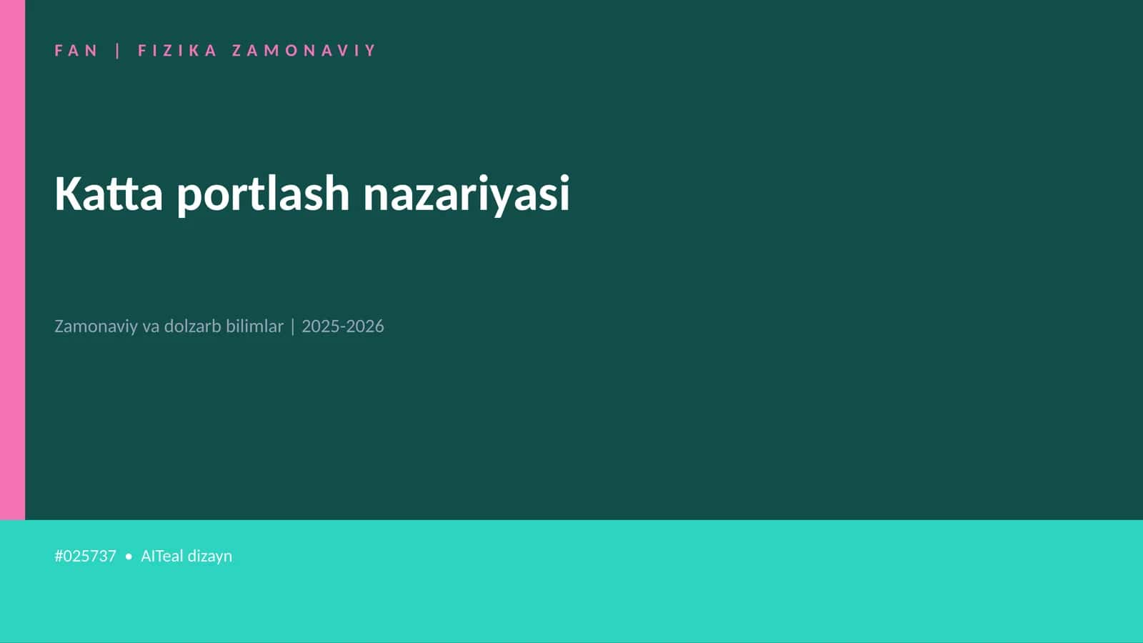 Katta portlash nazariyasi 1