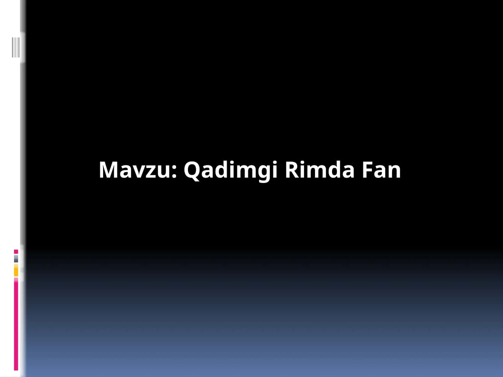 Qadimgi Rimda Fan 1
