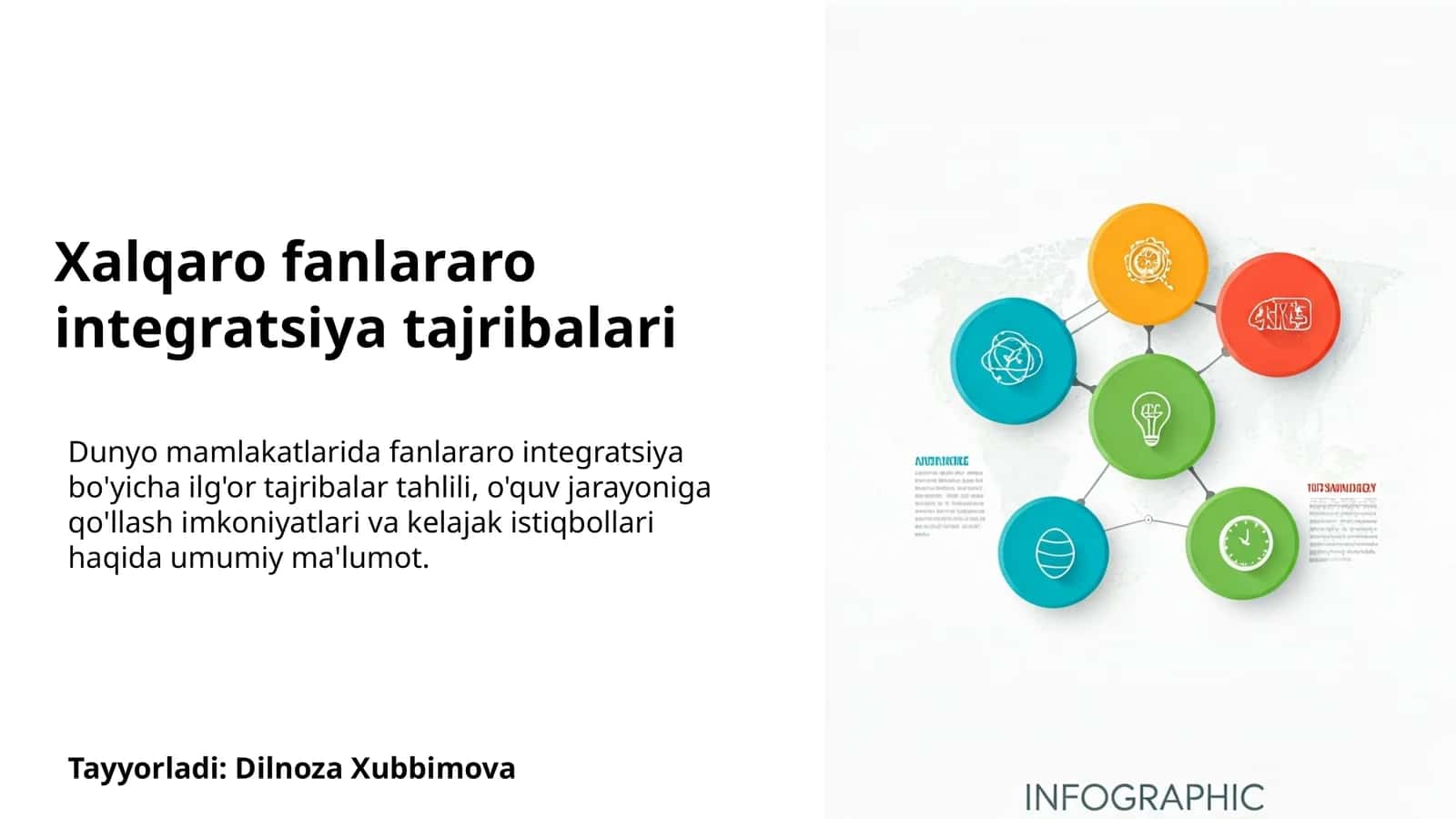Xalqaro fanlararo integratsiya tajribalari 1
