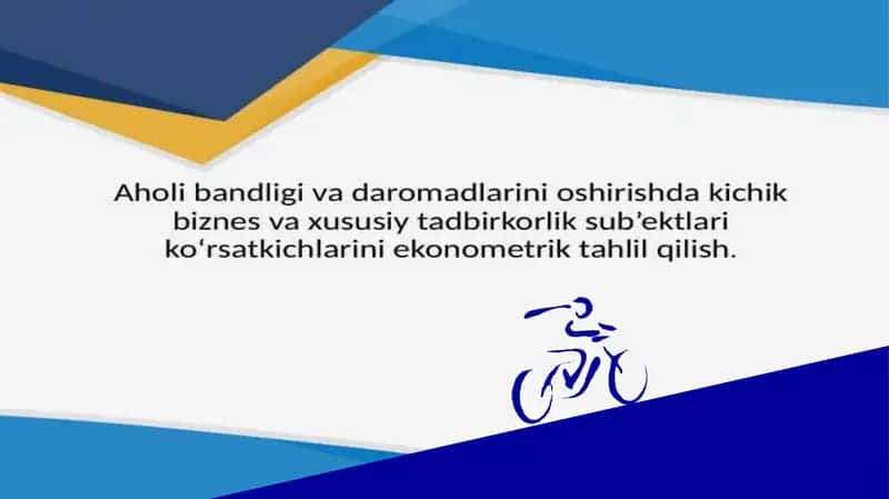 Kichik biznes va xususiy tadbirkorlik 1