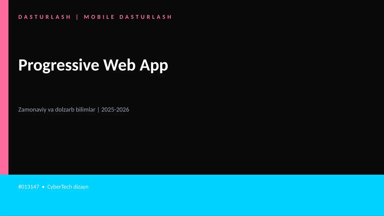 Progressive Web App 1