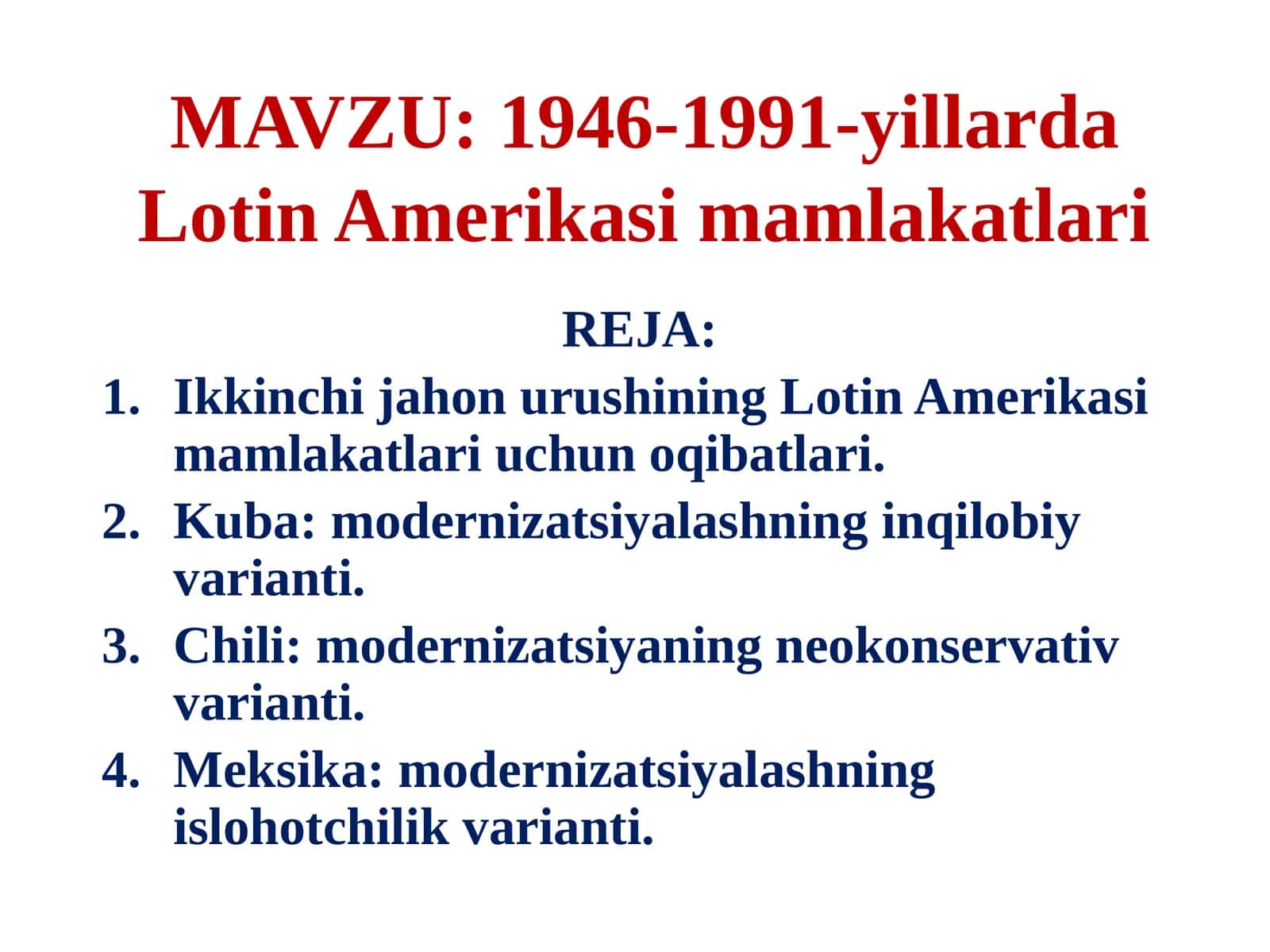 1946-1991-yillarda Lotin Amerikasi mamlakatlari 1