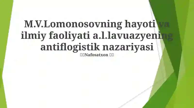 Lavozye'ning antiflogistik nazariyasi