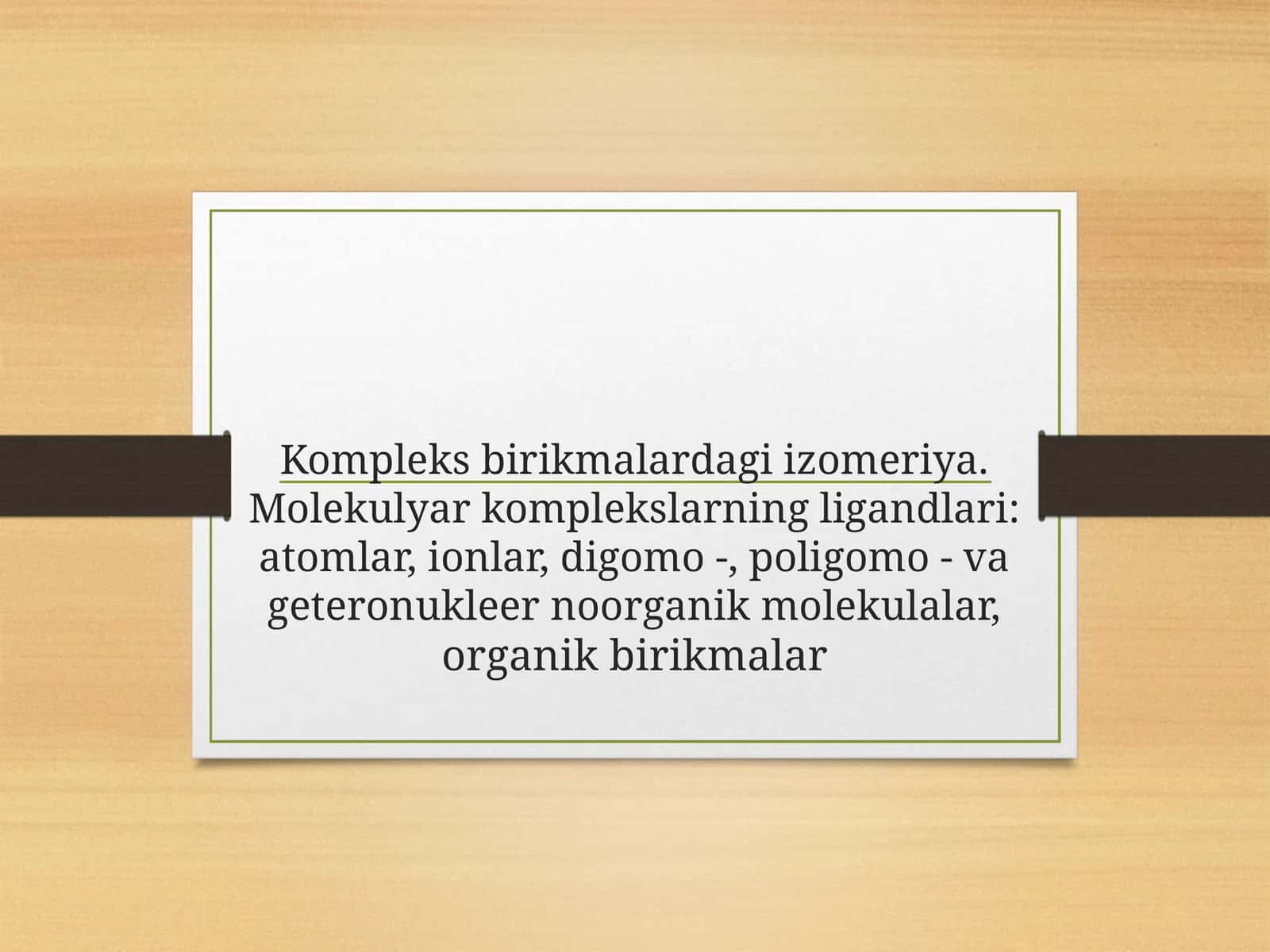 Kompleks birikmalardagi izomeriya 1