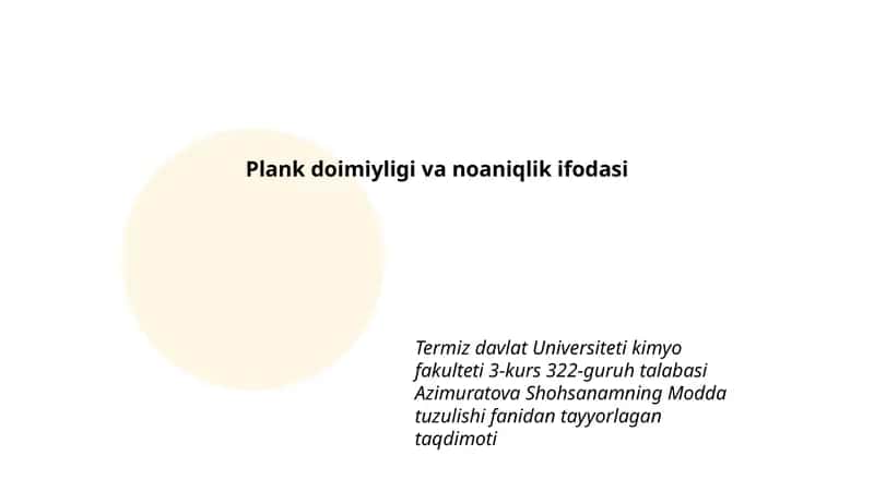 Modda tuzulishi fanidan tayyorlagan taqdimoti 1