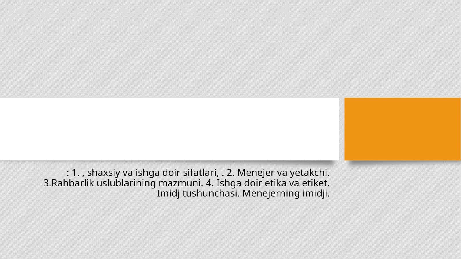 Menejerlik 1