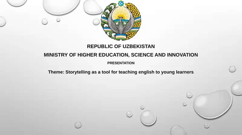 Storytelling as a tool for teaching English to young learners 1