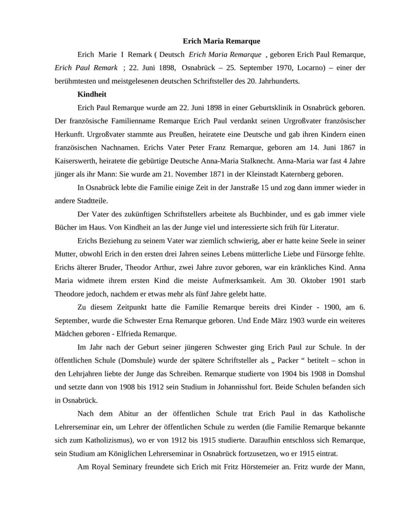 Erich Maria Remarque 1