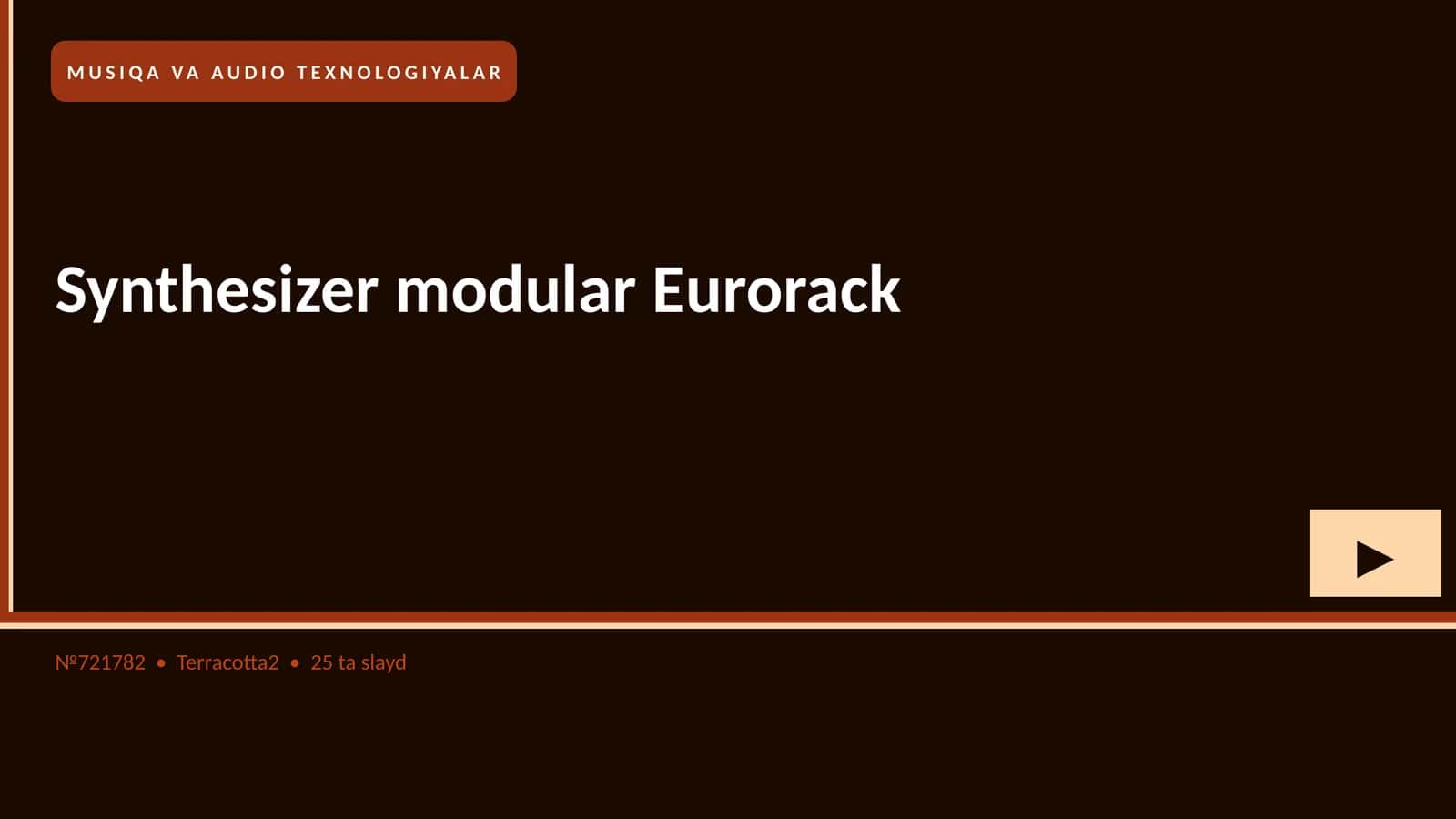 Synthesizer modular Eurorack 1