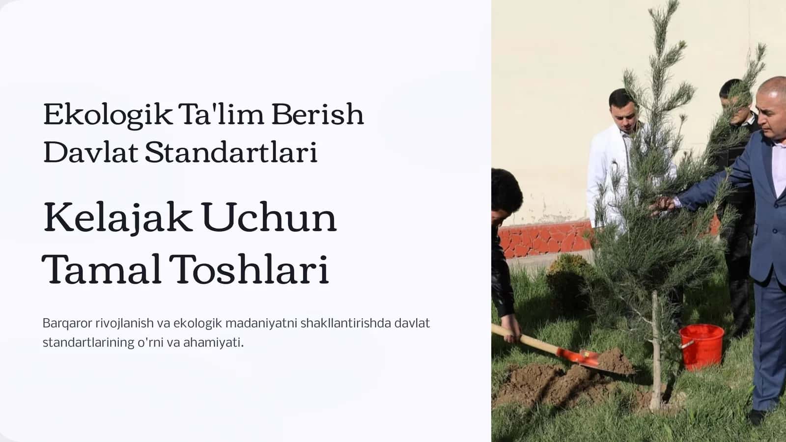 Ekologik Ta'lim Berish Davlat Standartlari 1