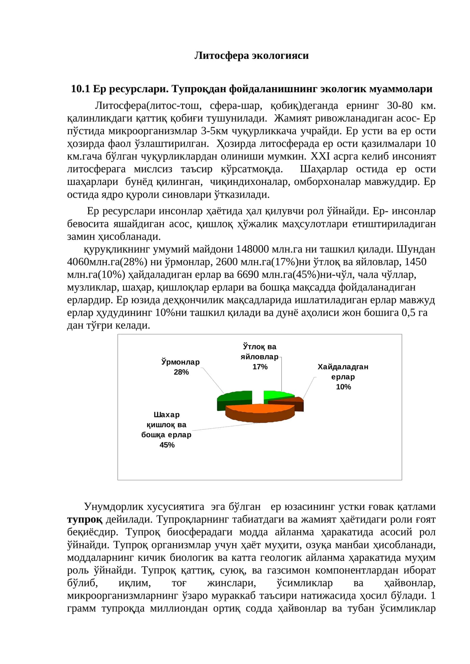 Литосфера экологияси 1