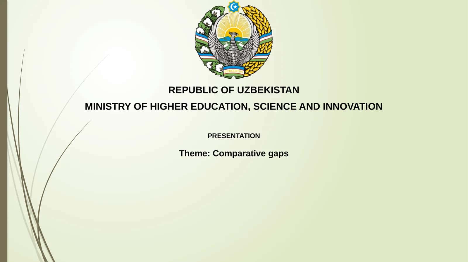 Comparative Gaps Presentation 1