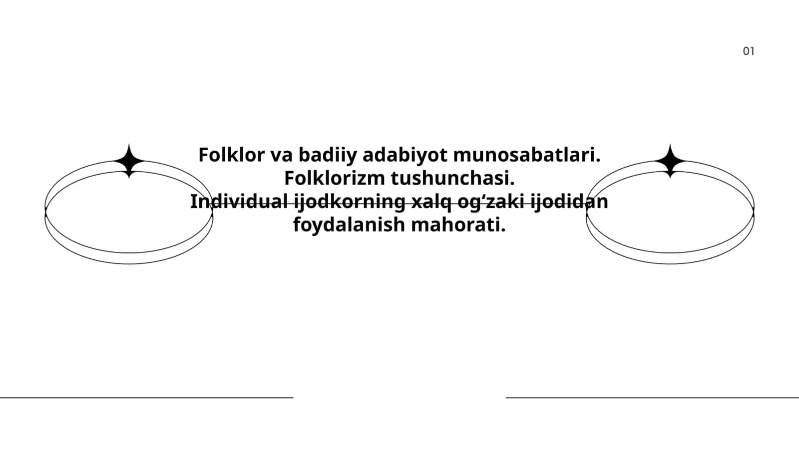 Folklor va badiiy adabiyot munosabatlari 1