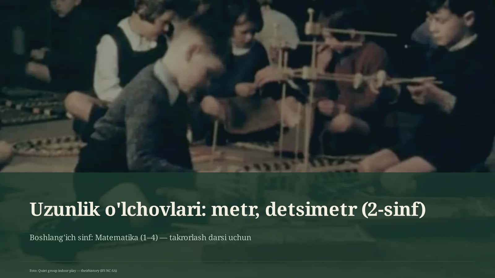 Matematika takrorlash darsi uchun 1