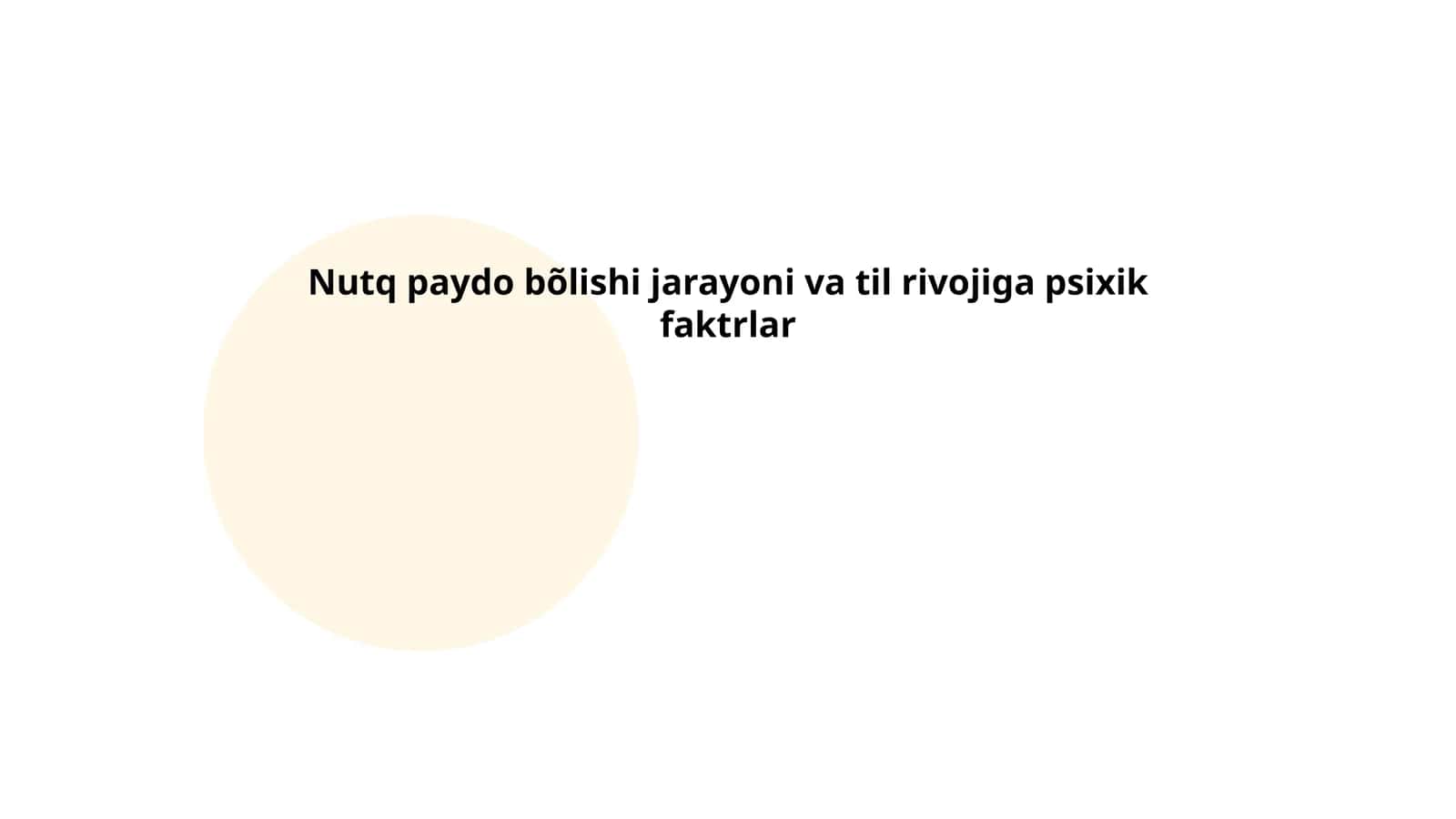 Tug'ma nutq qobiliyati 1