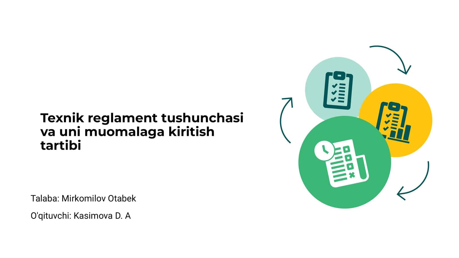 Texnik reglament tushunchasi va uni muomalaga kiritish tartibi 1