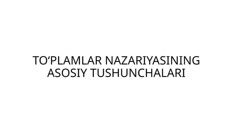 To‘pIamlarnazariyasi 1