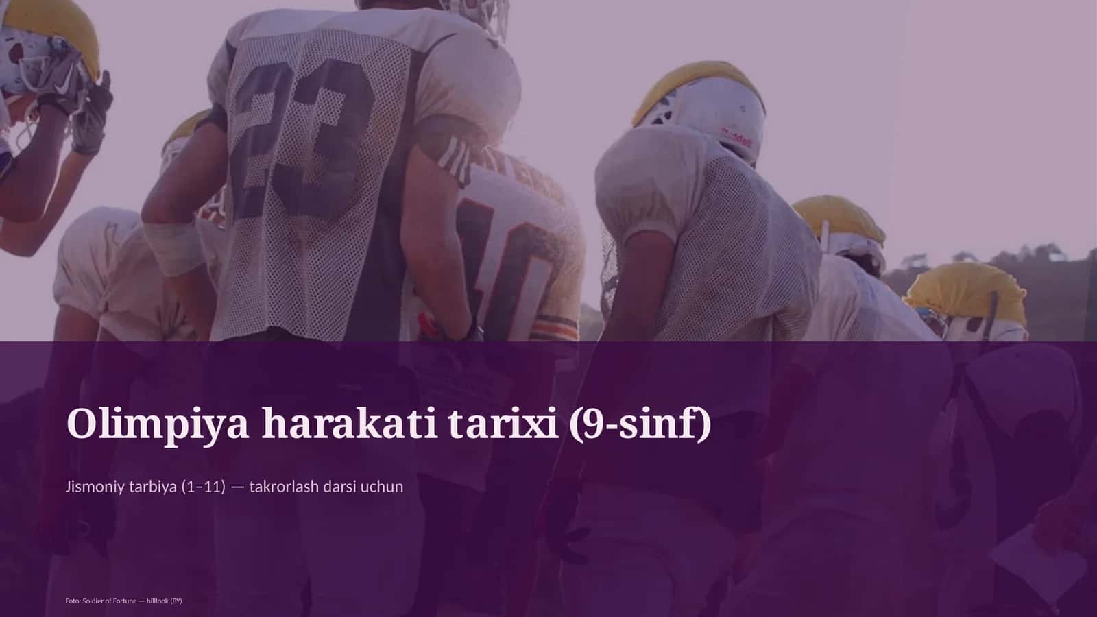 Olimpiya harakati tarixi (9-sinf) 1