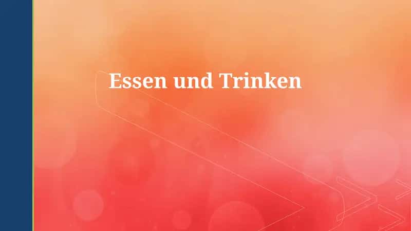 Einführung in die deutsche Küche 1
