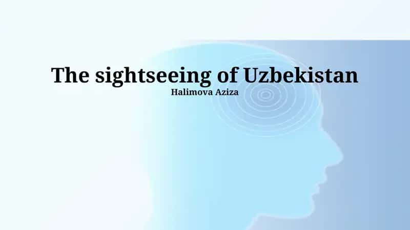 The sightseeing of Uzbekistan 1