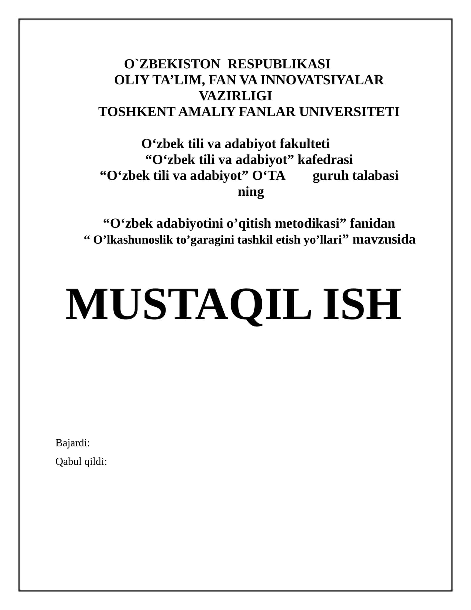 O‘lkashunoslik to‘garagini tashkil etish yo’llari 1