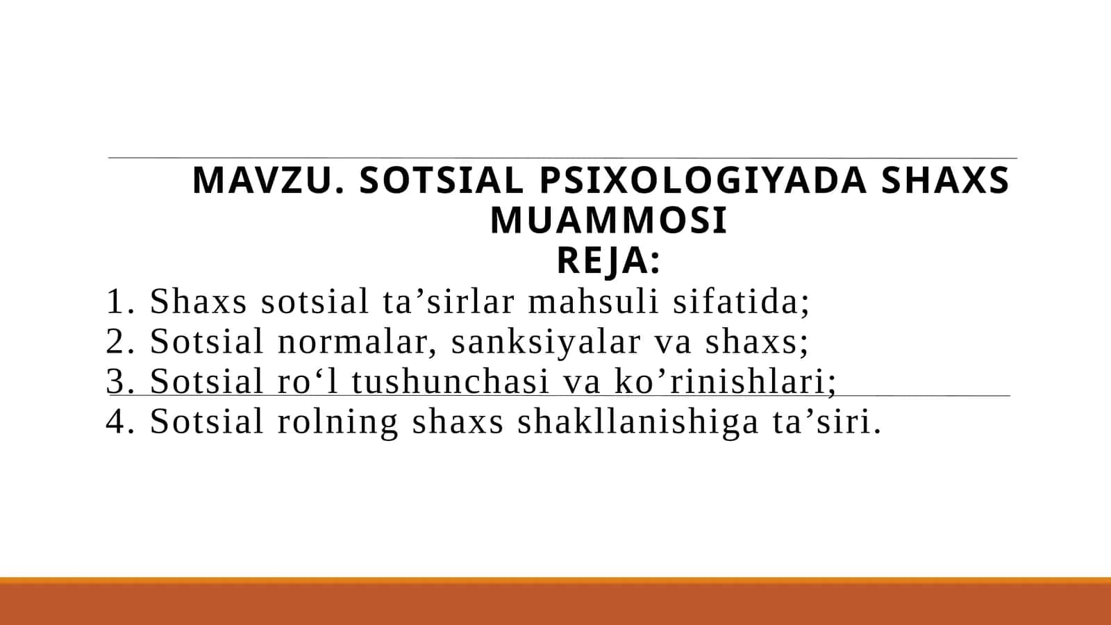 SOTSIAL PSIXOLOGIYADA SHAXS MUAMMOSI 1
