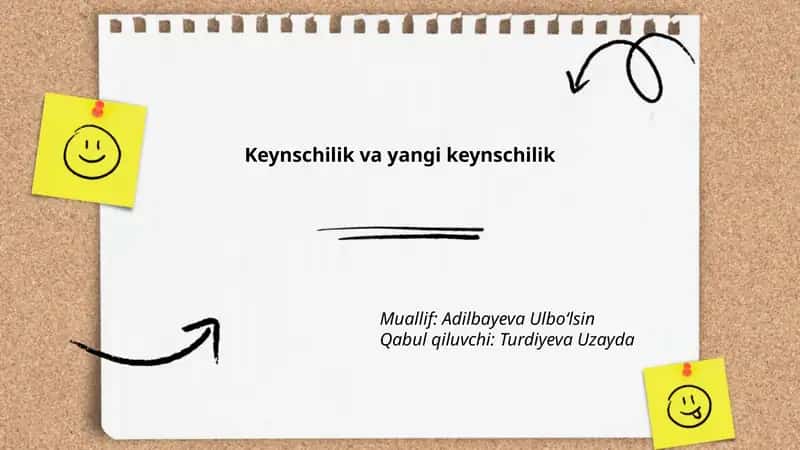 Keynschilik va yangi keynschilik 1