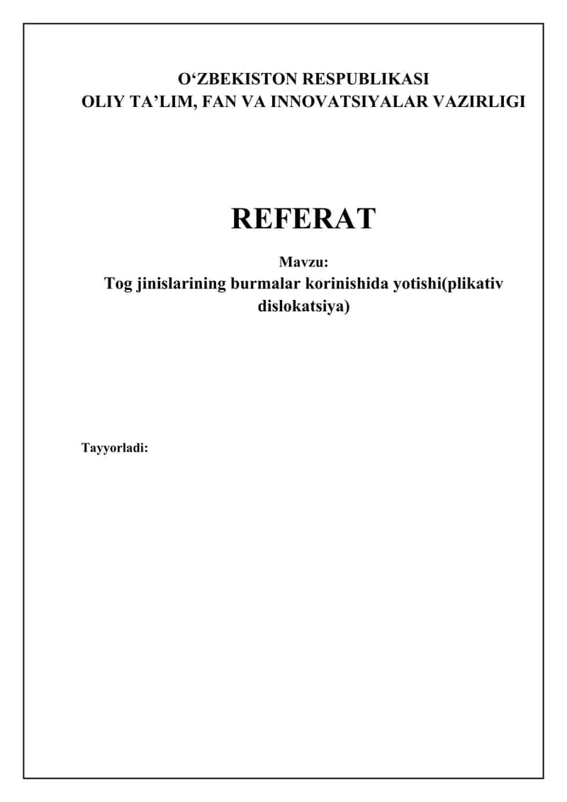 Plikativ dislokatsiya 1
