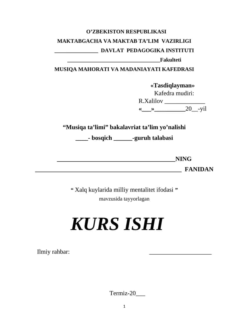Xalq kuylarida milliy mentalitet ifodasi 1