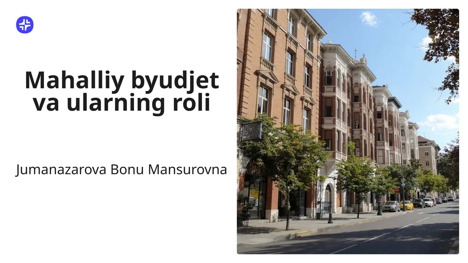 Mahalliy byudjet va ularning roli 1