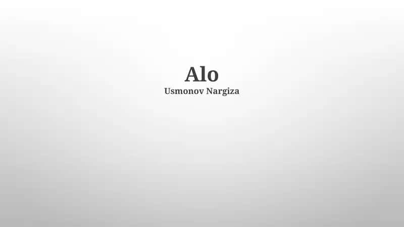 Salomlashish Madaniyati 1
