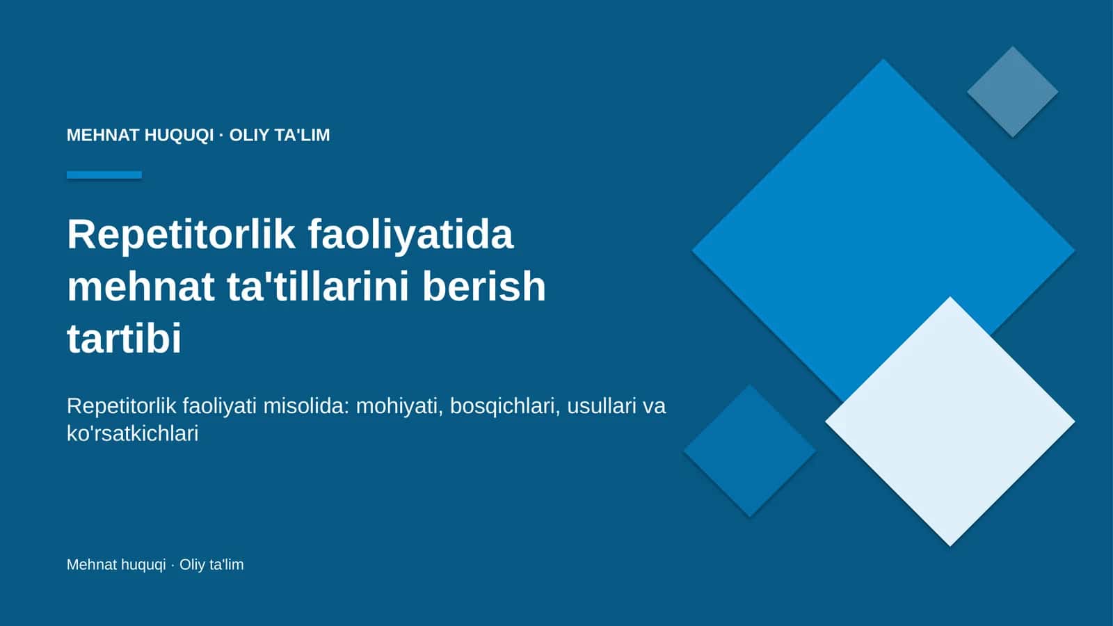 repetitorlik faoliyatida mehnat ta'tillarini berish tartibi 8040 1