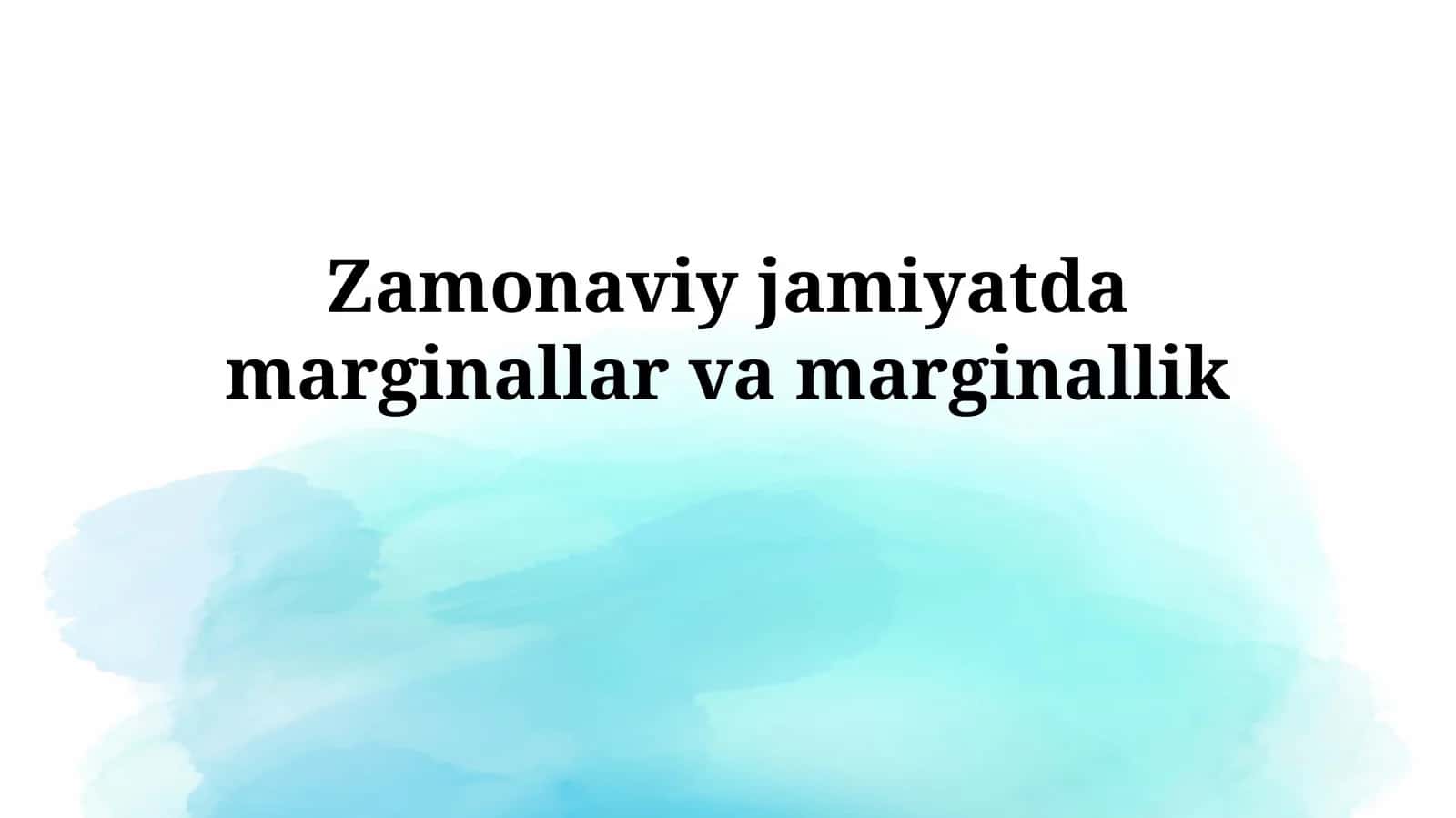 Marginalizm: Tarix va Nazariyalar 1