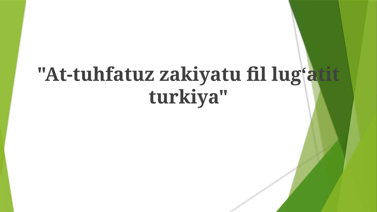 At-tuhfatuzzakiyatufillugʻatitturkiya 1
