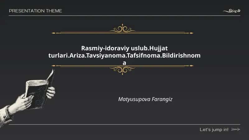 Rasmiy-idoraviy uslub 1
