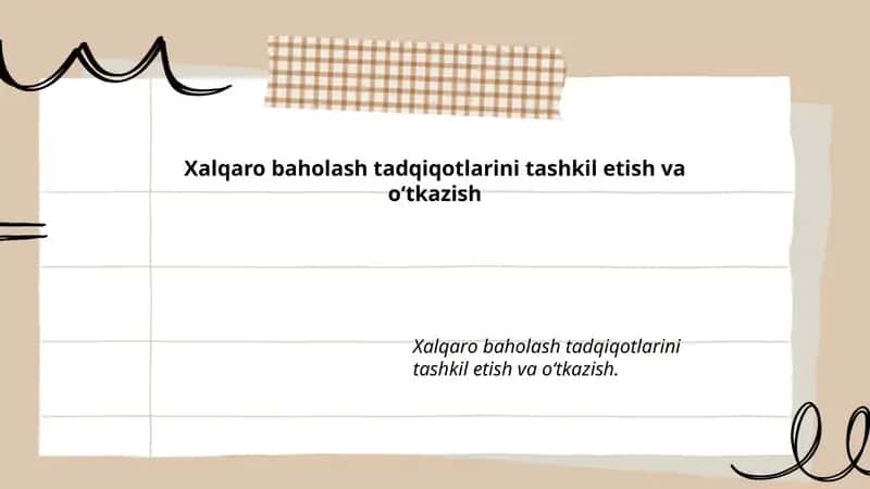 Xalqaro baholash tadqiqotlari 1