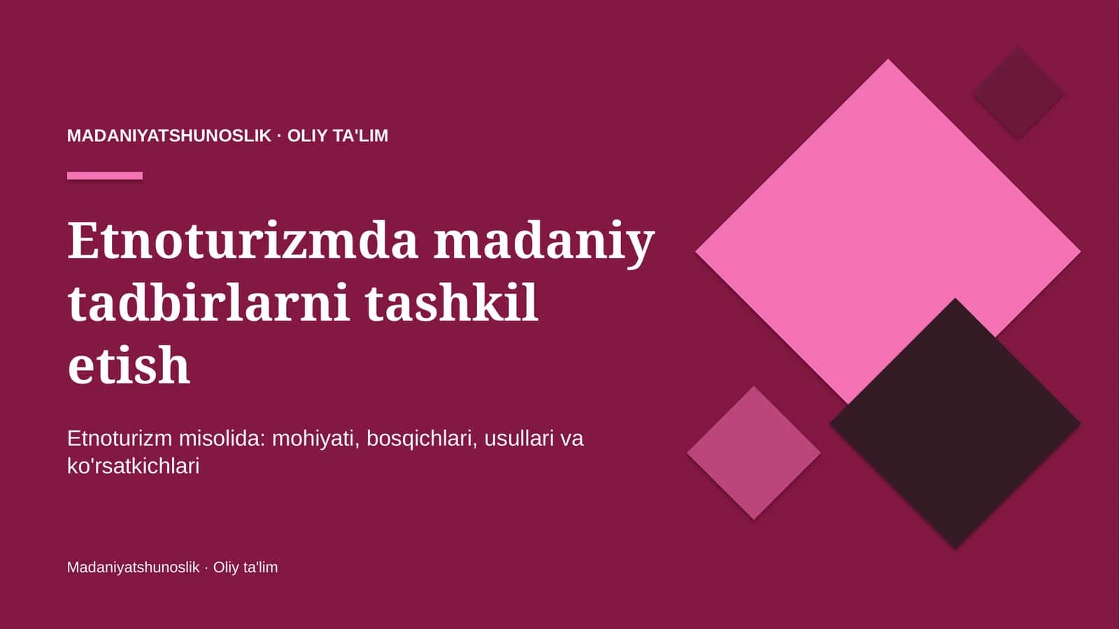 Etnoturizmda madaniy tadbirlarni tashkil etish 1