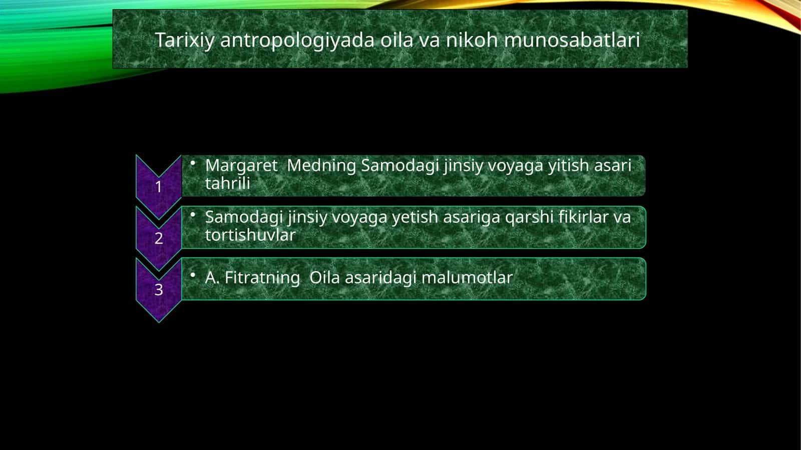 Tarixiy antropologiyada oila va nikoh munosabatlari 1
