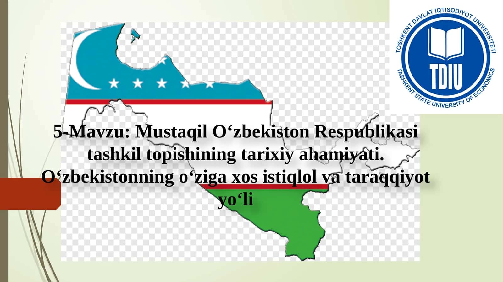 Mustaqil O'zbekiston Respublikasi Tashkil Topishi 1
