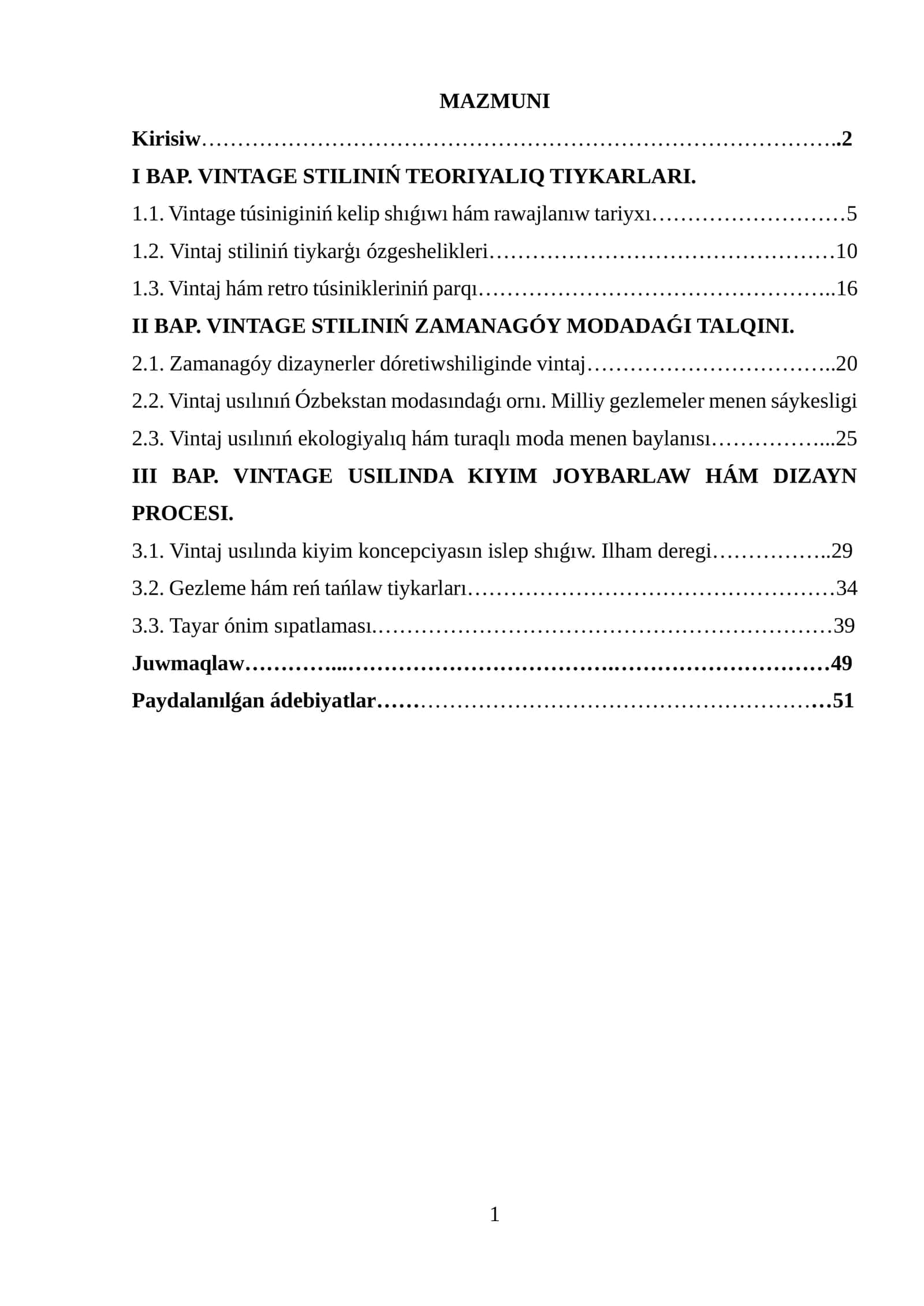 VINTAGE STILINIŃ TEORIYALIQ TIYKARLARI 1