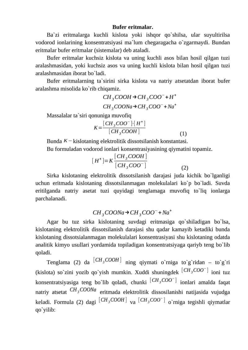 Bufer eritmalar 1